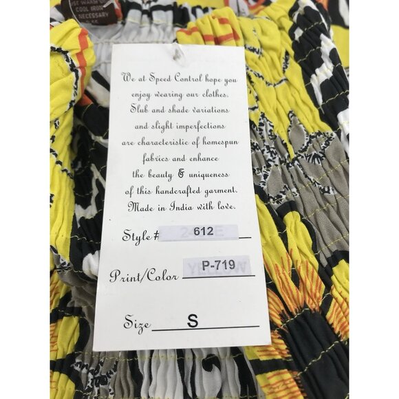 Speed Control New York Dress Womens Size Small Smocked Floral Fit Flare - Picture 7 of 10